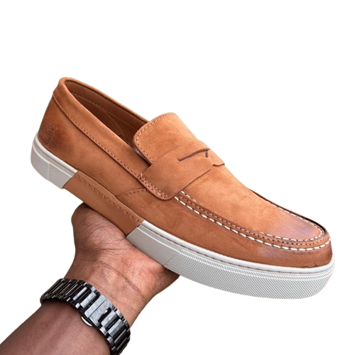 Timberland Men's Cedar Bay Leather Penny Loafer Sneakers – Tan
